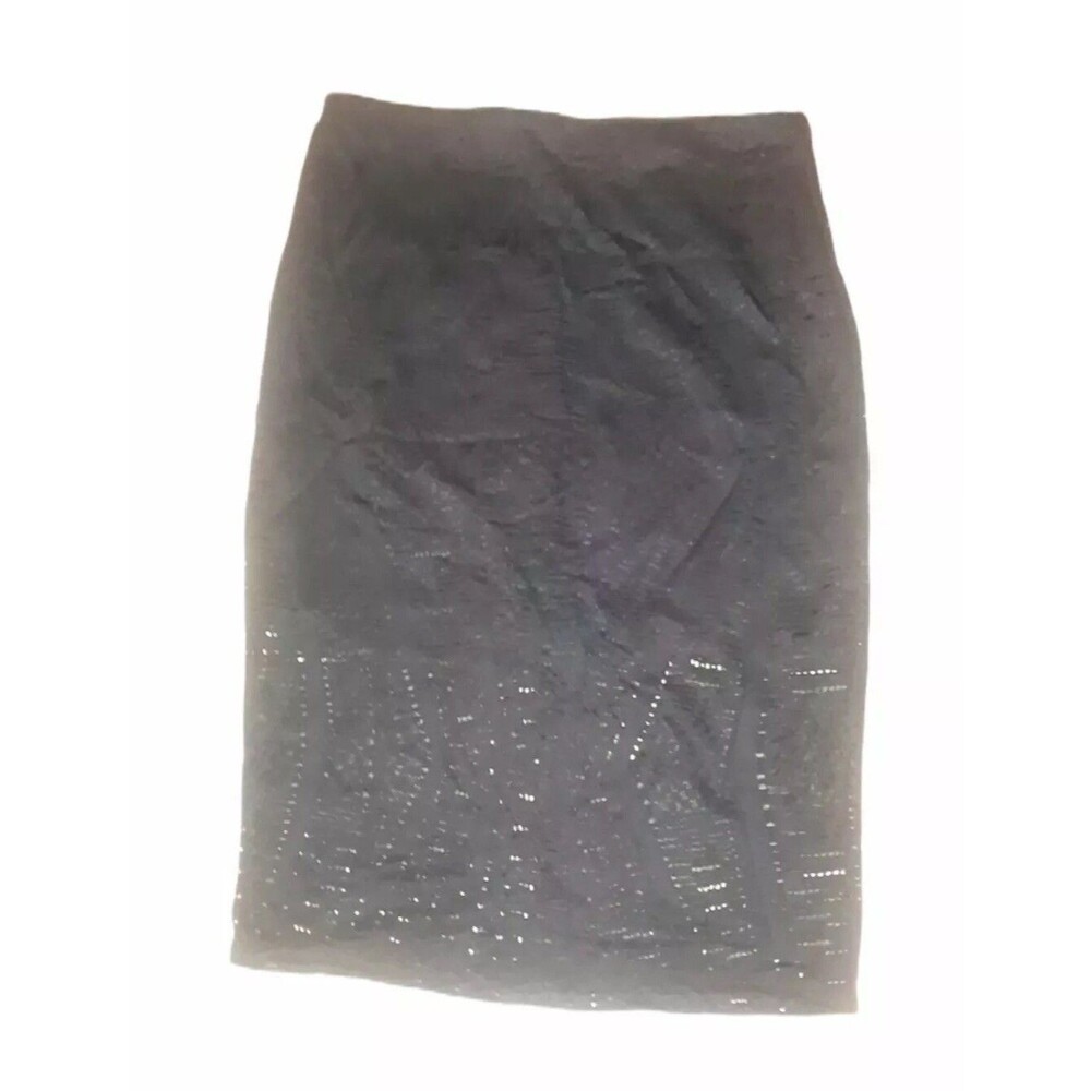 Express Black Lace Fitted Pencil Skirt Size Small